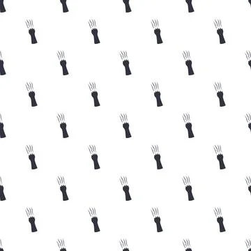 Animal claw scratch mark seamless pattern background Stock Illustration