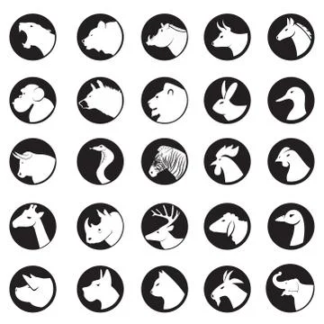 Animal collection Stock Illustration