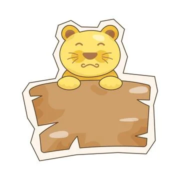 Animal cutout Stock Illustration