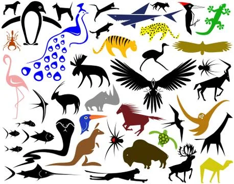 Animal designs Stock Illustration
