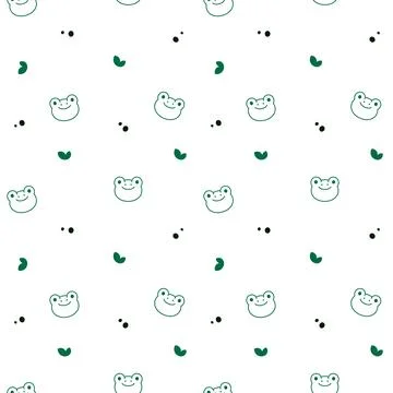 Animal face seamless pattern set Illustrazione stock