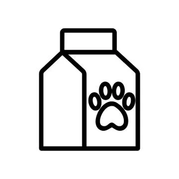 Animal feed icon vector. Isolated contour symbol illustration Stock-Illustration