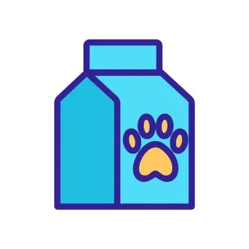 Animal feed icon vector. Isolated contour symbol illustration Stock-Illustration