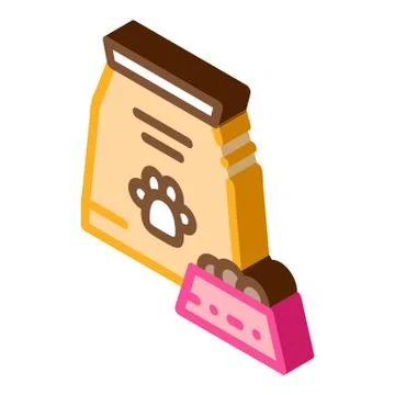 Animal Feed isometric icon vector illustration Stock-Illustration