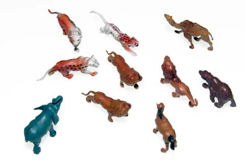 Animal figurines Stock Photos