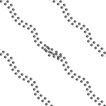 Animal footprint seamless pattern. Stock Illustration