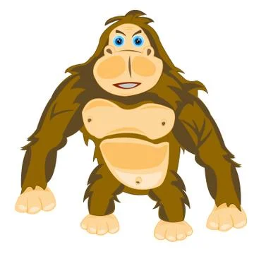 Animal gorilla Stock Illustration