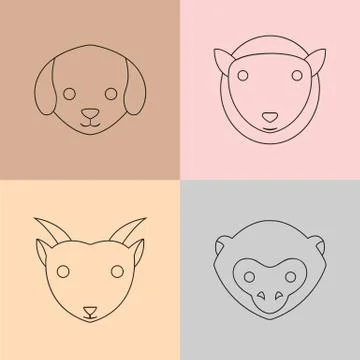 ANIMAL ICON DESIGN Stock Illustration