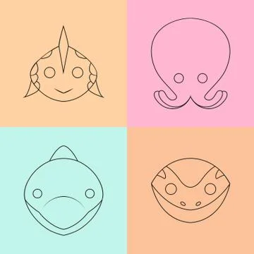 ANIMAL ICON DESIGN Stock Illustration