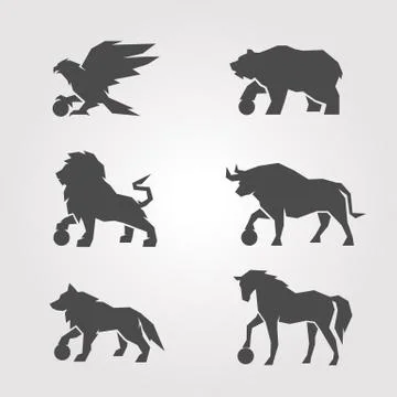 Animal iconic Stock Illustration
