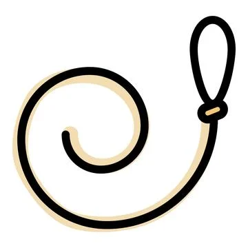 Animal lasso icon vector flat 库存插图