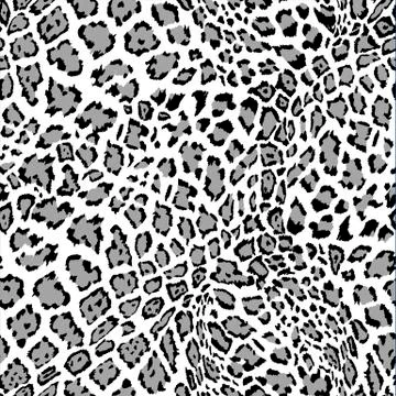 Animal Leopard Seamless Background Stock Illustration