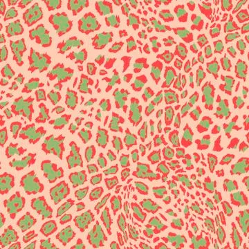 Animal Leopard Seamless Background Stock Illustration