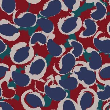 Animal Leopard Seamless Pattern Background Stock Illustration