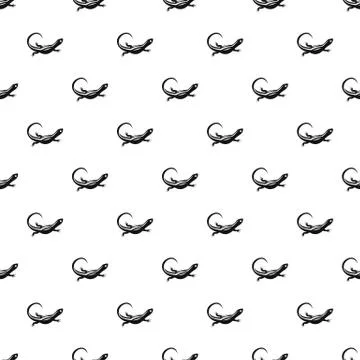 Animal lizard pattern, simple style Stock Illustration