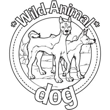 Animal Outline Vector Dog Stock Illustration