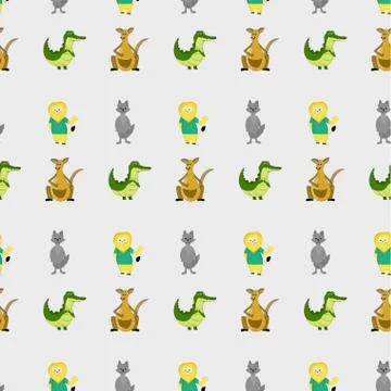 Animal pattern for gift children 스톡 일러스트