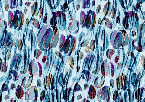 Animal pattern with leopard skin texture painted with watercolors 스톡 일러스트