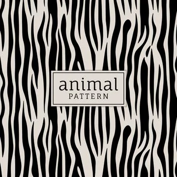 Animal pattern with text in the center Stock Illustration