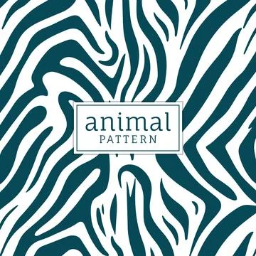 Animal pattern with text in the center Stock Illustration
