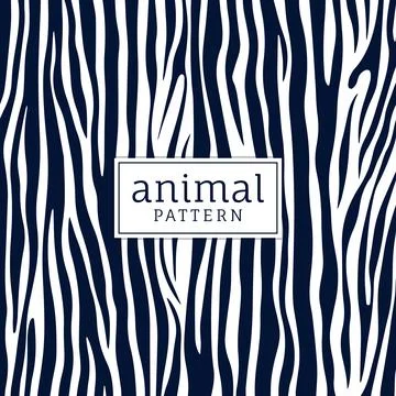 Animal pattern with text in the middle Stock Illustration
