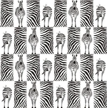Animal patterns for textiles Stock Illustration