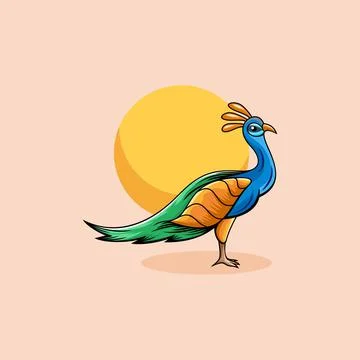 Animal peacock Stock Illustration