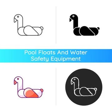 Animal pool float icon Stock Illustration