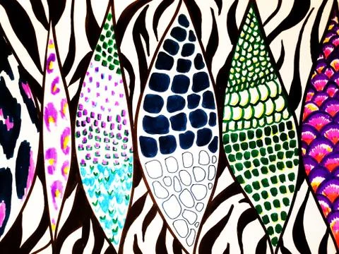Animal Print background.  Stock Illustration