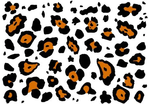 Animal print leopard. Stock Illustration