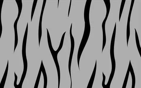 Animal Print Pattern: Tiger Pattern Vector Illustration Stock Illustration