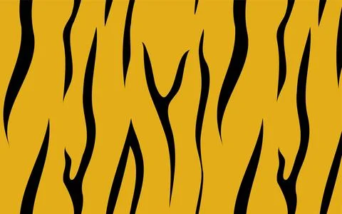 Animal Print Pattern: Tiger Pattern Vector Illustration Illustrazione stock