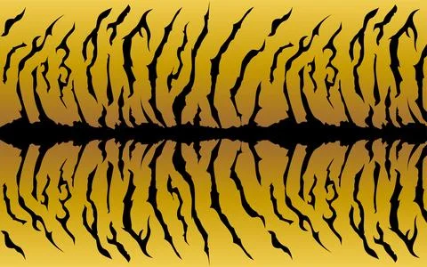 Animal Print Pattern: Tiger Pattern Vector Illustration Stock Illustration
