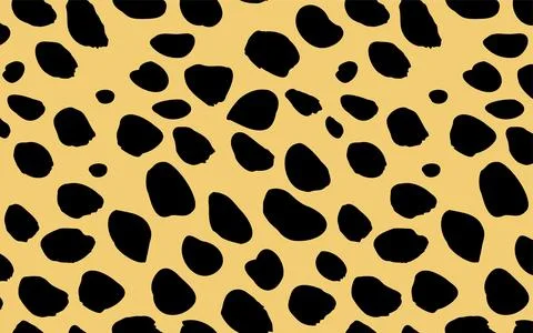 Animal print pattern: vector illustration of cheetah pattern Stock Illustration