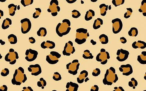 Animal print pattern: vector illustration of leopard print Stock Illustration