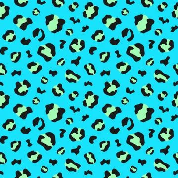 Animal print seamless pattern. Leopard skin texture Stock Illustration