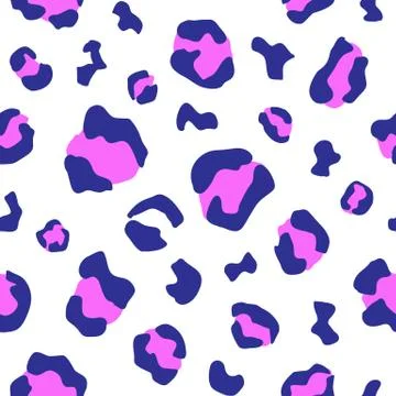 Animal print seamless pattern. Leopard skin texture Illustrazione stock