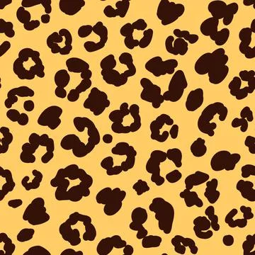 Animal print seamless pattern leopard skin. Design for textile, wrapping pape 库存插图
