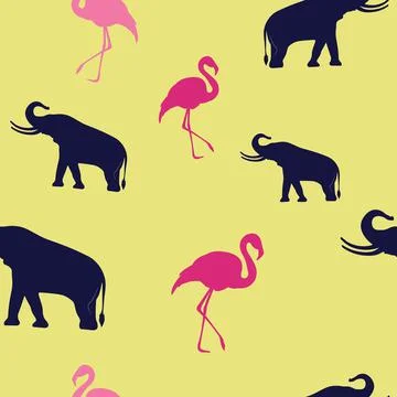 Animal seamless pattern. Stock Illustration