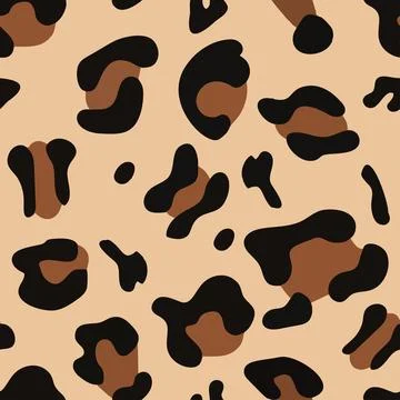 Animal Seamless pattern. Leopard, cheetah Skin pattern. Wild Predator ornamen Stock Illustration