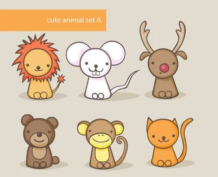 Animal set II. Stock Illustration