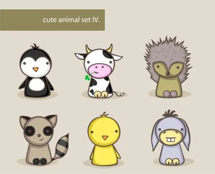Animal set Illustrazione stock
