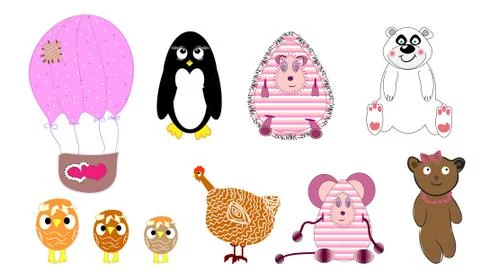 Animal. set vector illustration Stock Illustration