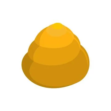 Animal shell icon, flat style Illustrazione stock