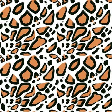 Animal skin leopard seamless pattern design. Jaguar, leopard, cheetah, panthe Illustrazione stock