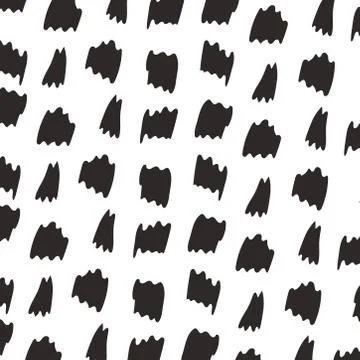 Animal skin print pattern, abstract brushes blacks spots decoration 스톡 일러스트