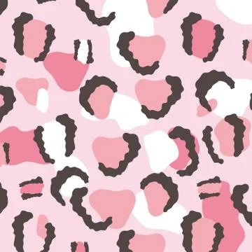 Animal skin print pattern, stylized print wallpaper repeat 스톡 일러스트