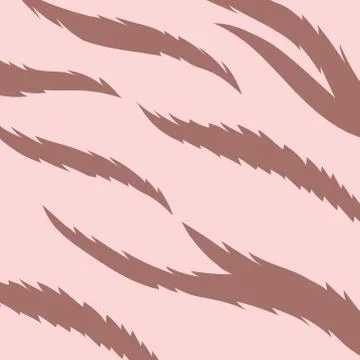 Animal skin print pattern, texture fluffy abstract brown pink layout Stock Illustration