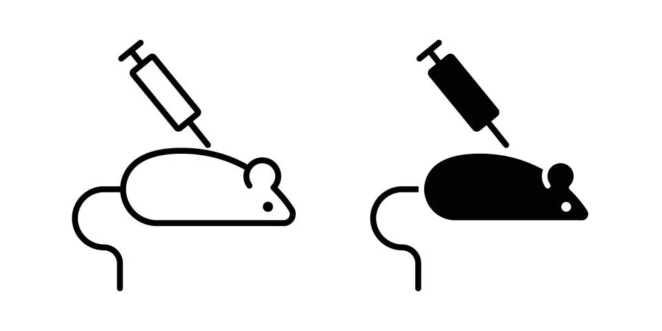Animal testing icon for web projects イラスト素材