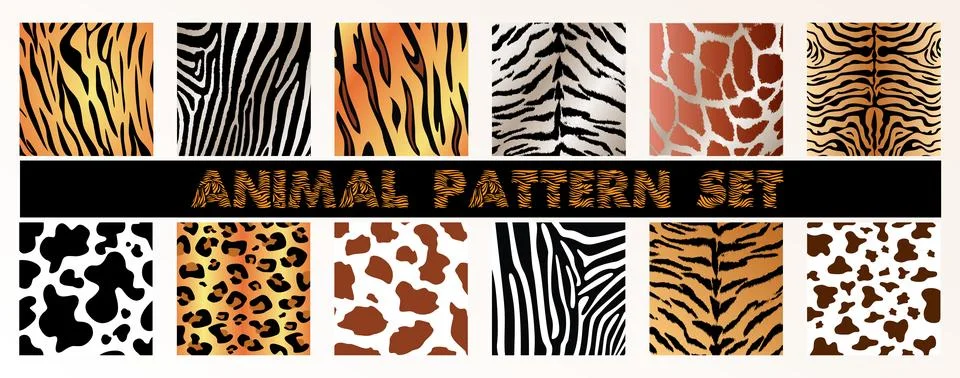 Animal texture pattern for clothing print, wrapping, wallpaper Stock Illustration
